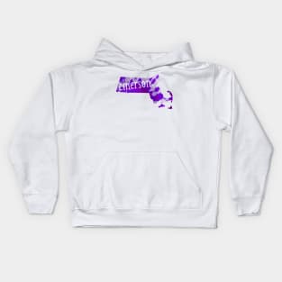 Tie Dye Emerson College Kids Hoodie